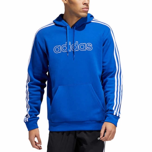 adidas Other - New Adidas Men's Fleece Pullover 3 Stripes Hoodie